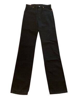 Wrangler Men's ProRodeo Competition Black Denim Jeans Cowboy Cut Size 36X40 NEW